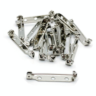 Épingle à badge nickelé Ø 30 mm 50 pcs - Bohin - Rougier et Plé