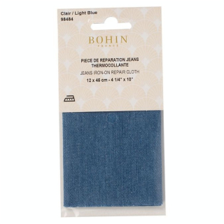 Pièce de réparation Percale thermocollante jean Moyen - Bohin - Rougier et Plé