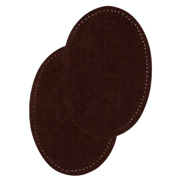 Renfort thermocollant Suédine 2 pcs Marron foncé - Bohin - Rougier et Plé