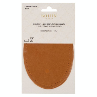 Renfort thermocollant Suédine 2 pcs Chamois - Bohin - Rougier et Plé