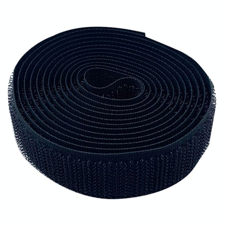 Bande auto-agrippante à coudre 150 cm x 2 cm Noir - Bohin - Rougier et Plé