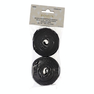 Bande auto-agrippante adhésive 150 cm x 2 cm Noir - Bohin - Rougier et Plé