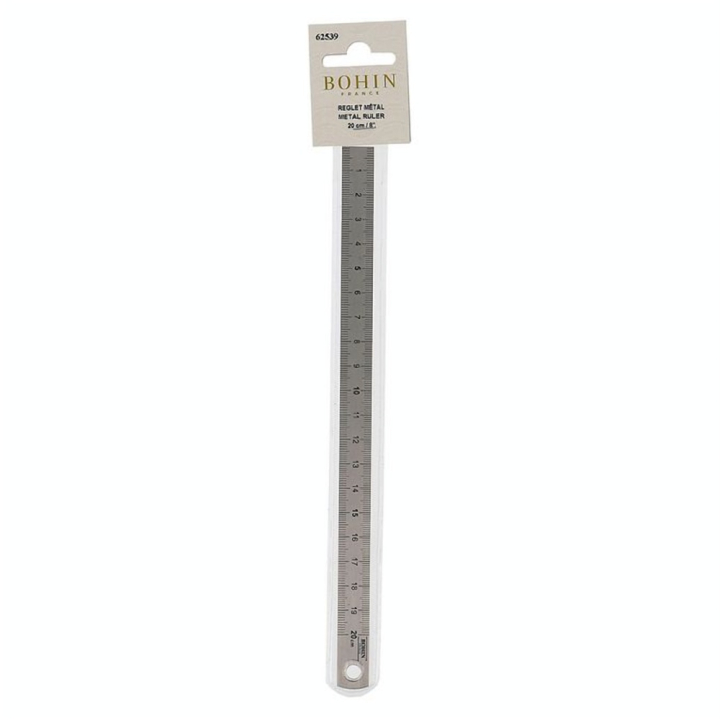 Réglet métal 20 cm - Bohin - Rougier et Plé