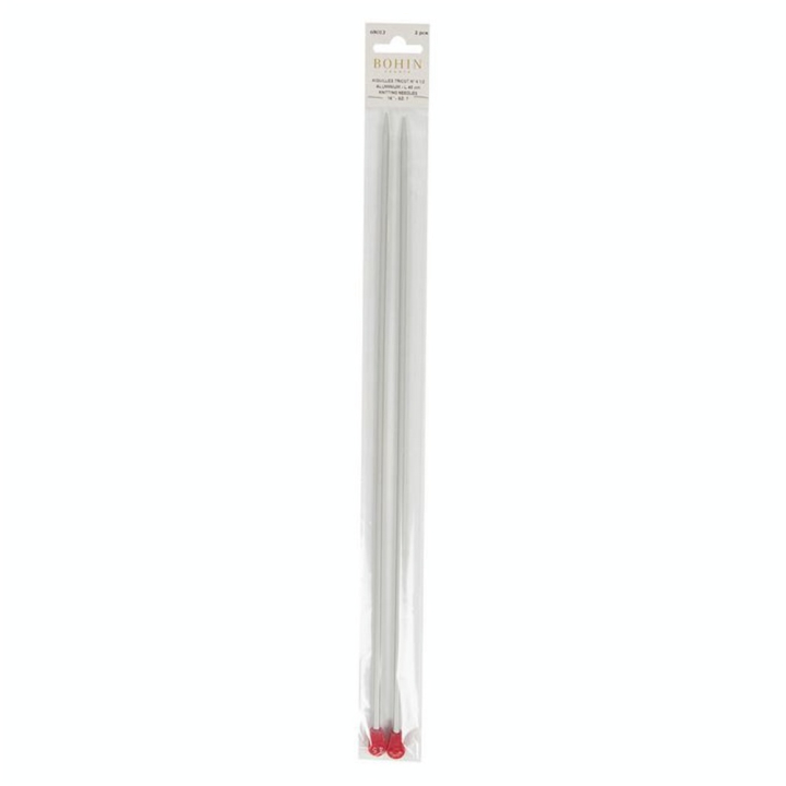 Aiguille à tricoter aluminium n°4 1/2 40 cm - Bohin - Rougier et Plé