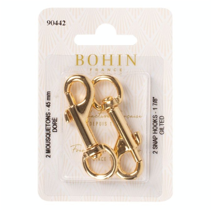 Mousqueton 45 mm Or 2 pcs - Bohin - Rougier et Plé