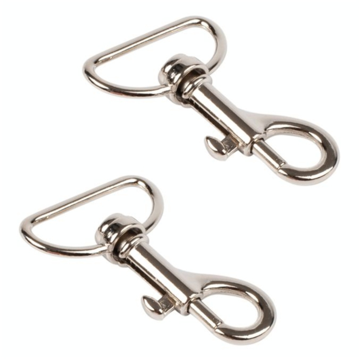Mousqueton pivotant 45 mm Argent 2 pcs - Bohin - Rougier et Plé