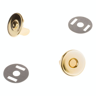 Bouton magnétique sans couture 14 mm Or - Bohin - Rougier et Plé