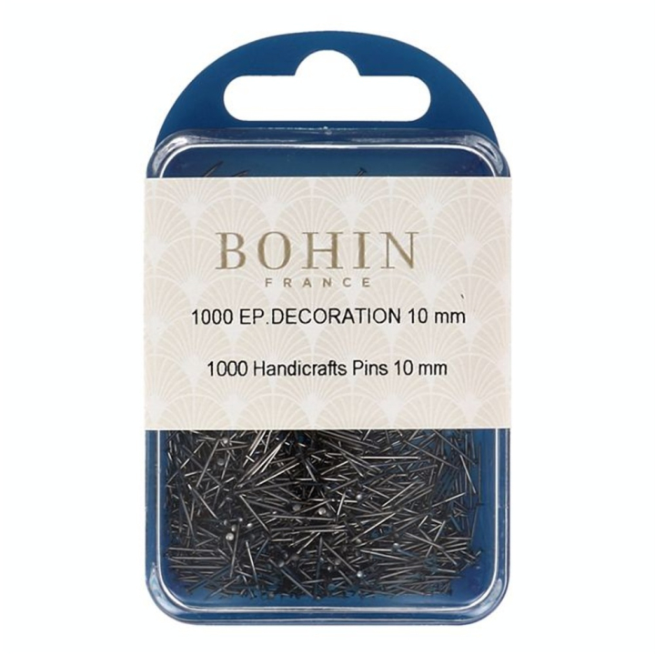 Épingles acier doux 10 x 0,55 mm Argent 1000 pcs - Bohin - Rougier et Plé