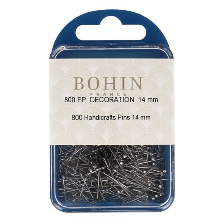 Épingles acier doux 14 x 0,60 mm Argent 800 pcs - Bohin - Rougier et Plé