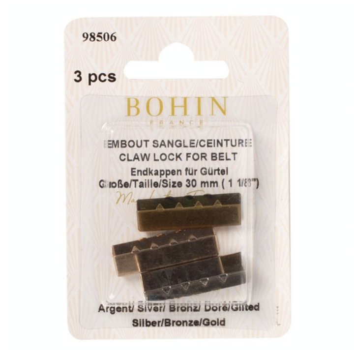 Embout pour sangle 30 mm 3 pcs - Bohin - Rougier et Plé