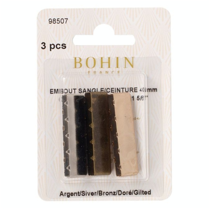 Embout pour sangle 40 mm 3 pcs - Bohin - Rougier et Plé