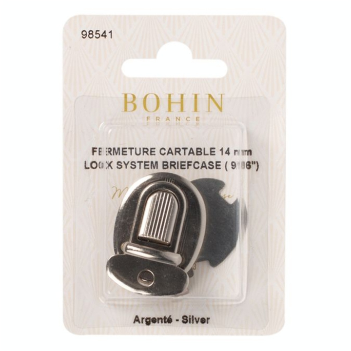 Fermoir sacoche 14 mm Argent - Bohin - Rougier et Plé