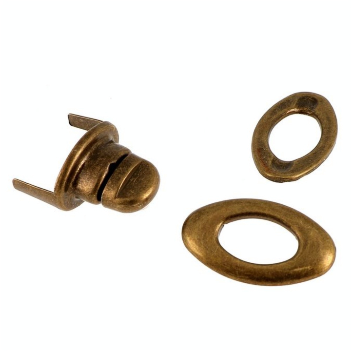 Fermoir tourniquet ovale 35 x 20 mm Bronze - Bohin - Rougier et Plé