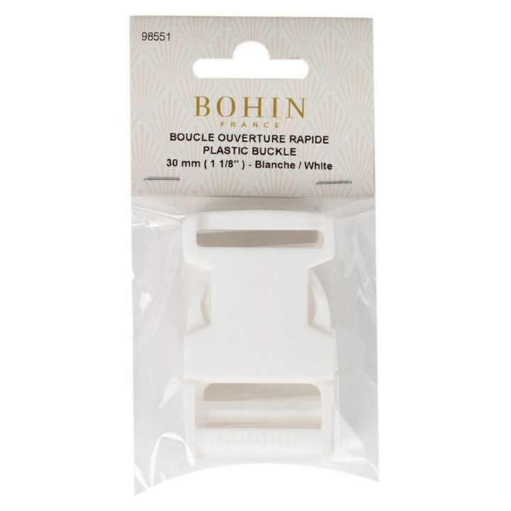 Boucle ouverture rapide 30 mm Blanc - Bohin - Rougier et Plé