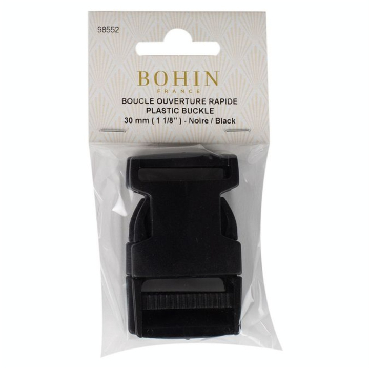 Boucle ouverture rapide 30 mm Noir - Bohin - Rougier et Plé