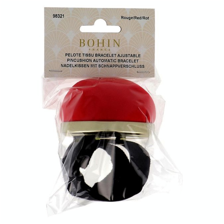 Bracelet pelote ajustable Rouge - Bohin - Rougier et Plé