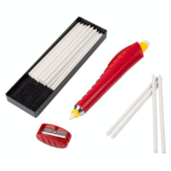 Crayon craie porte-mine + 16 mines blanches - Bohin - Rougier et Plé