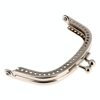 Fermoir métallique arrondi 80 mm n°10 Argent - Bohin - Rougier et Plé