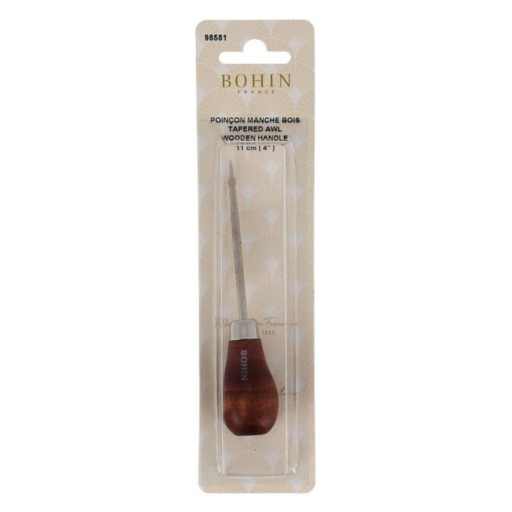 Poinçon manche bois 11 cm - Bohin - Rougier et Plé