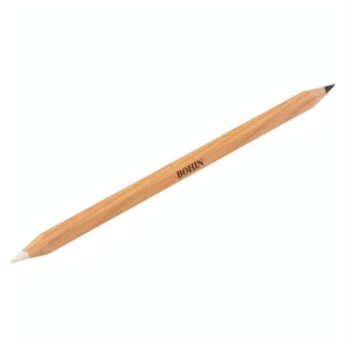 Crayon craie bicolore Noir et Blanc - Bohin - Rougier et Plé