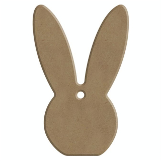 Support en médium Tête Lapin 5,5 x 8,6 cm - Aladine - Rougier et Plé
