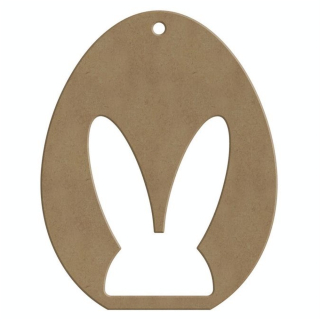 Support en médium Œuf Lapin 7,9 x 10 - Aladine - Rougier et Plé