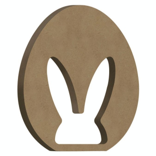 Support en médium Œuf Lapin 7,9 x 10 cm - Aladine - Rougier et Plé