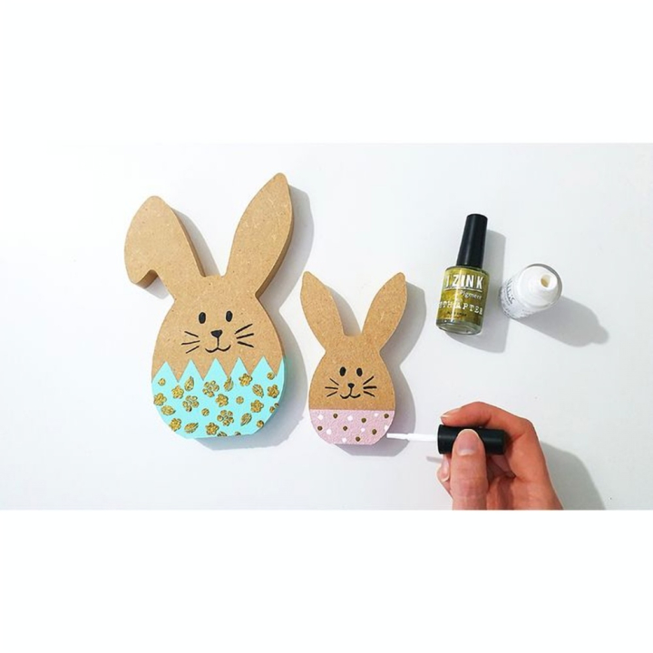 Support en médium Œuf Lapin 7,9 x 10 cm - Aladine - Rougier et Plé