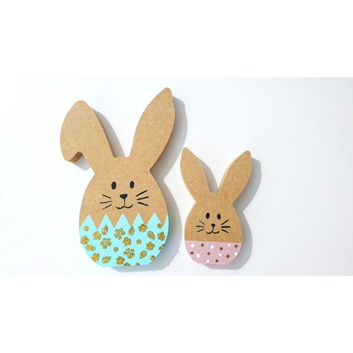 Support en médium Tête Lapin 7,8 x 10 cm - Aladine - Rougier et Plé