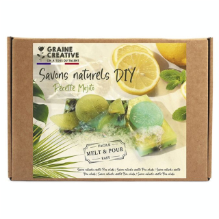 Kit Savon mojito à la feuille de menthe - Graine Créative - Rougier et Plé