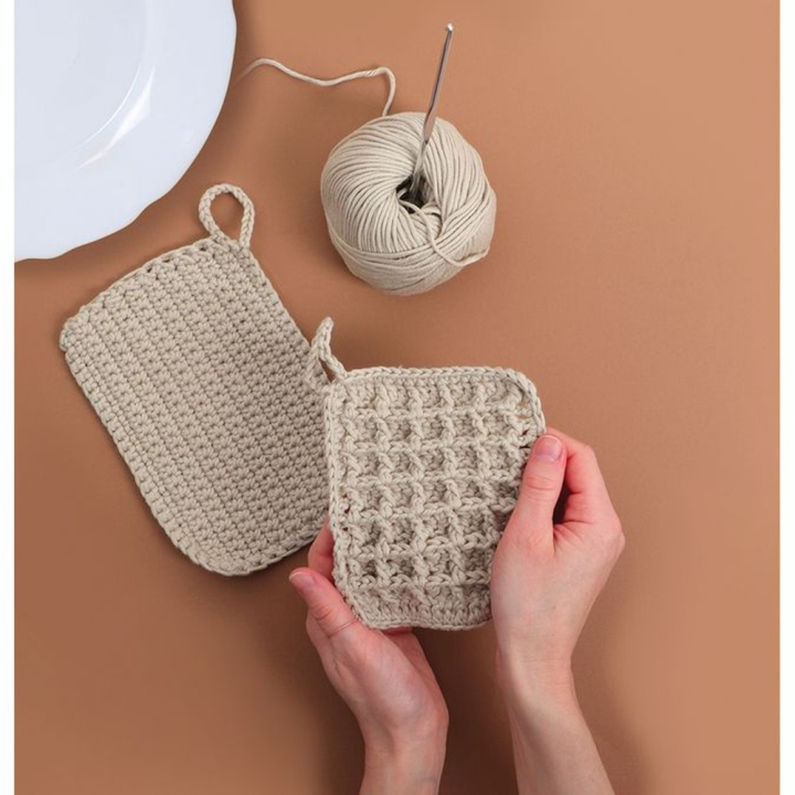 kit Crochet zéro déchet Éponges réutilisables - Graine Créative - Rougier et Plé