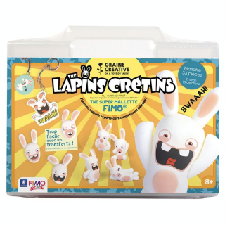 Mallette Fimo Kids Les Lapins Crétins - Graine Créative - Rougier et Plé