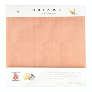 Feuille en métal Origami 15 x 15 cm Cuivre 3 pcs - Oriami - Rougier et Plé