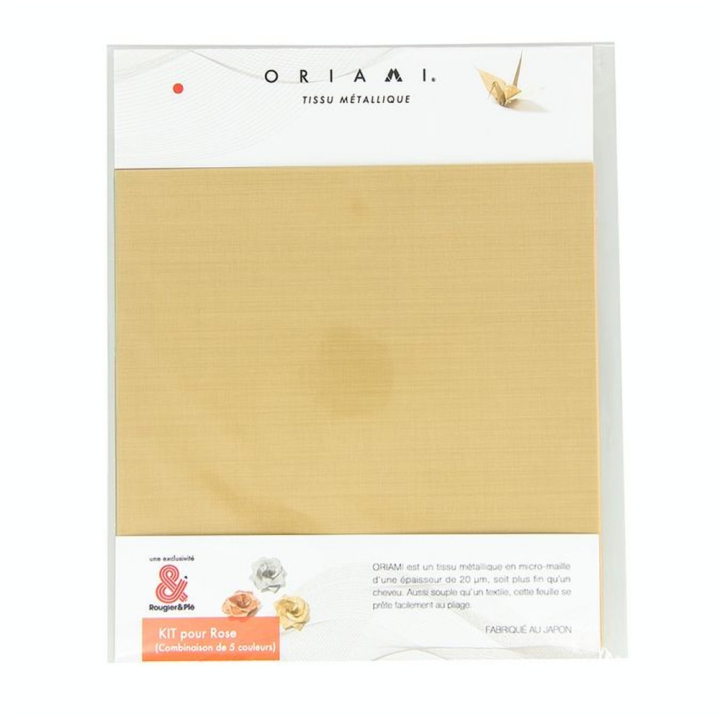 Origami en métal Kit Rose 5 feuilles - Oriami - Rougier et Plé