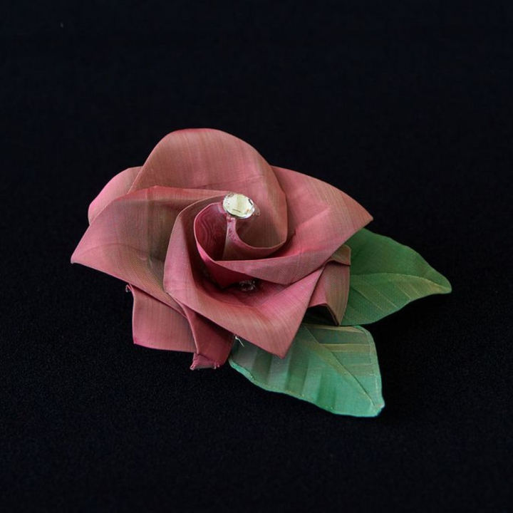 Origami en métal Kit Rose 5 feuilles - Oriami - Rougier et Plé
