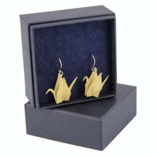 Bijou origami en métal Boucles d'oreilles Bronze - Oriami - Rougier et Plé