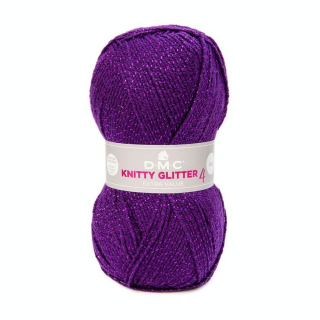 Fil à tricoter pailleté Knitty 4 Glitter 50g - DMC - Rougier et Plé
