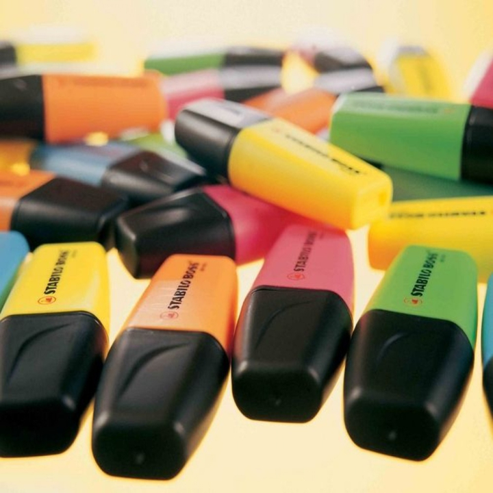 Surligneur mini BOSS set 3 couleurs - STABILO - Rougier et Plé