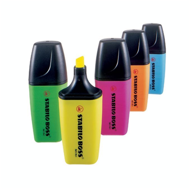 Surligneur mini BOSS set 5 couleurs - STABILO - Rougier et Plé