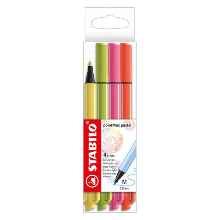Feutre pointMax set pastel 4 pcs - STABILO - Rougier et Plé