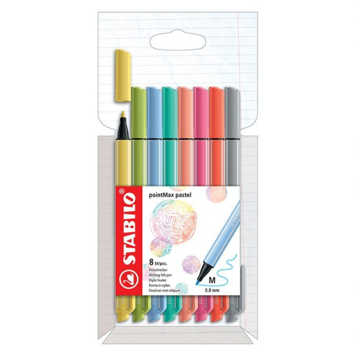 Feutre pointMax set pastel 8 pcs - STABILO - Rougier et Plé