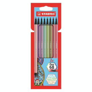 Feutre Pen 68 set Cocooning 8 pcs - STABILO - Rougier et Plé