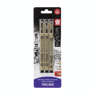 Feutre Pigma Micron Set 05 + 08 + PN - Sakura - Rougier et Plé
