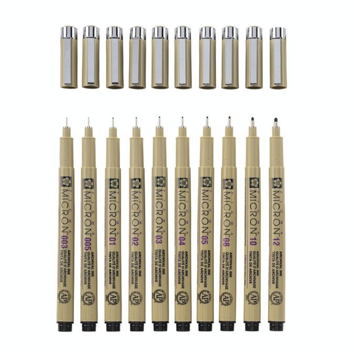 Feutre Pigma Micron Set 10 - Sakura - Rougier et Plé