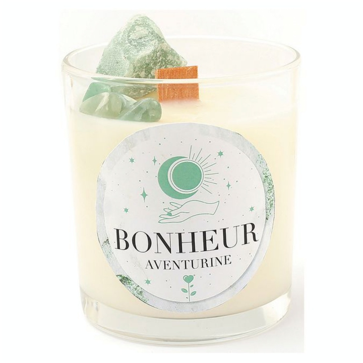 Bougie cire végétale Kit DIY Lithothérapie Aventurine - Graine Créative - Rougier et Plé