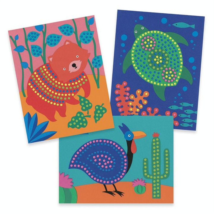 Coffret pointillisme bâtons et peinture - Djeco - Rougier et Plé