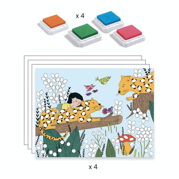 Peindre avec ses doigts coffret Touché - Djeco - Rougier et Plé