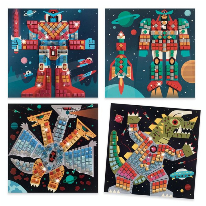 Coffret collage mosaïque Space battle - Djeco - Rougier et Plé