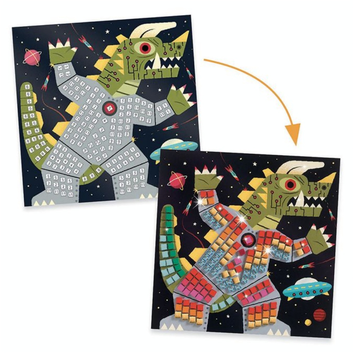 Coffret collage mosaïque Space battle - Djeco - Rougier et Plé