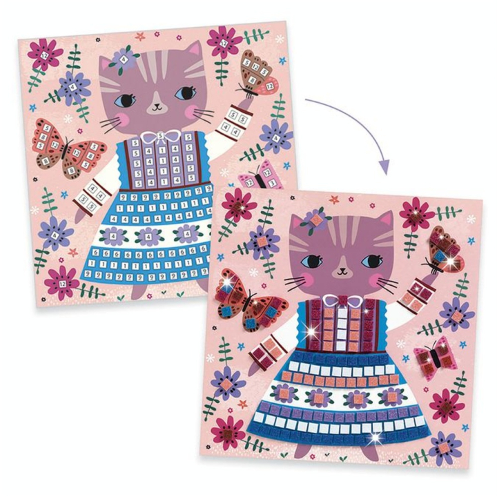 Coffret collage mosaïque Lovely pets - Djeco - Rougier et Plé